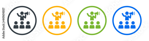 Advertising icon vector illustration
