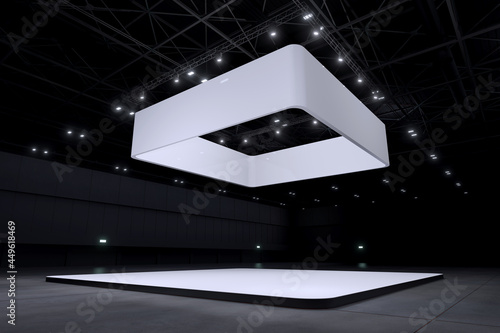 Quadro su tela Exhibition stand for mockup and Corporate identity,Display design
