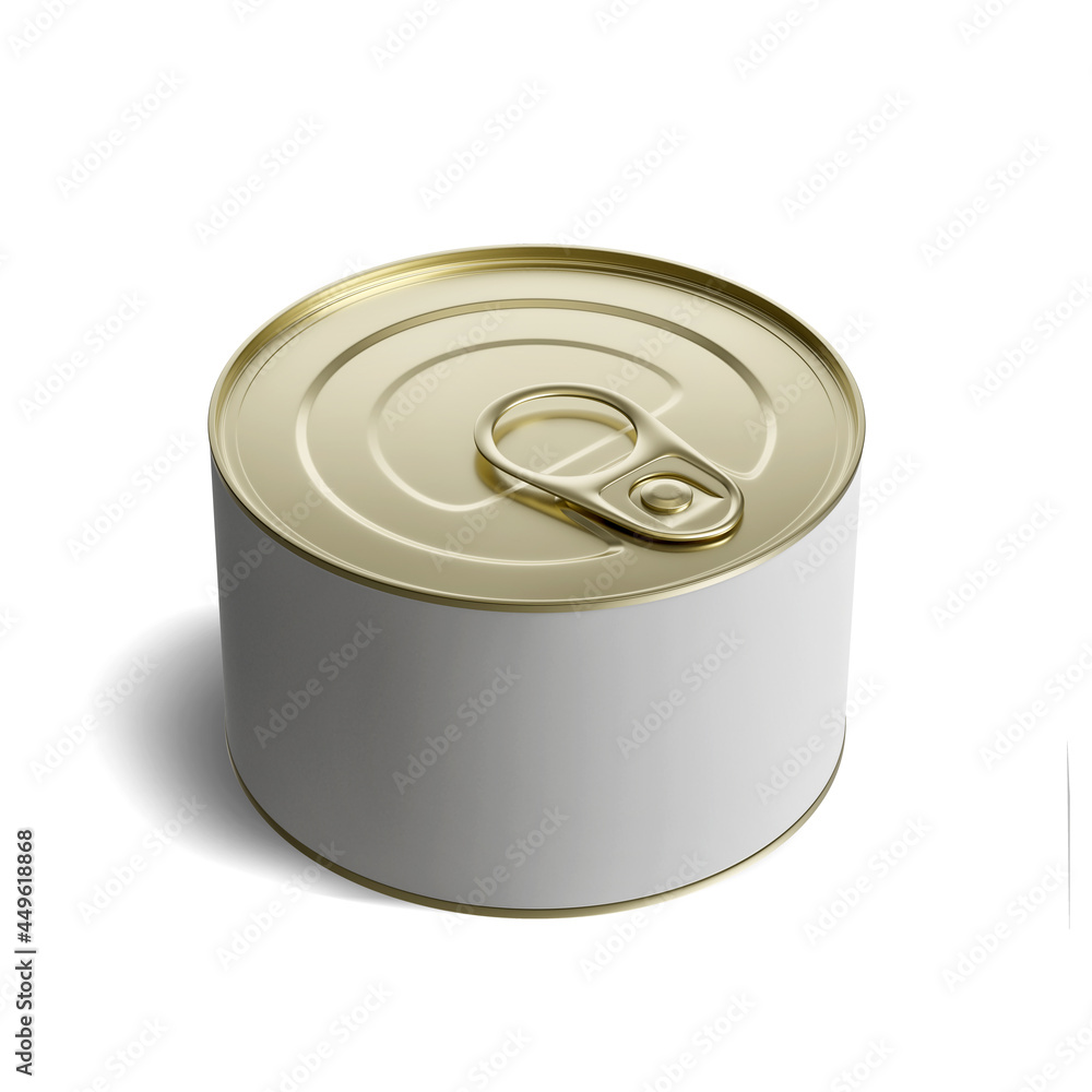 3d render food can mockup on concrete background 3d render food can mockup on concrete background