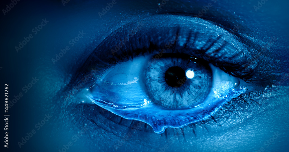 Fototapeta premium Macro image of human eye