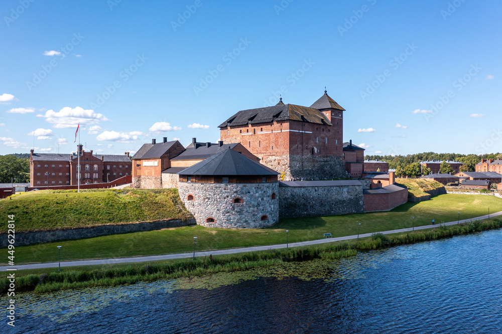 Häme castle in summer in Hämeenlinna, Finland