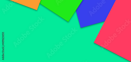 Colorful banner concept with geometric shapes and space for text Free Download Colorful banner concept with geometric shapes and space for text - GFXLoad