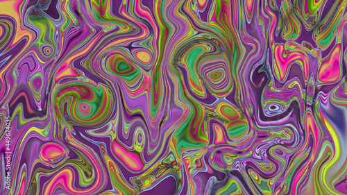 Abstract multi-colored fantasy liquid background
