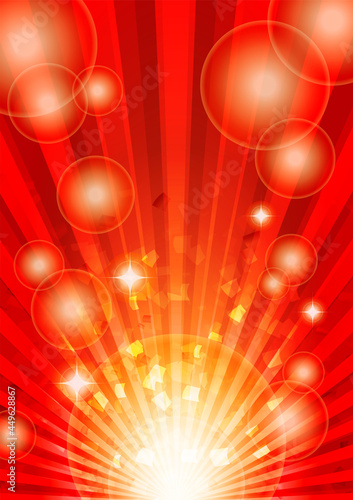 集中線、放射状のキラキラした豪華なバックグラウンドイラスト素材