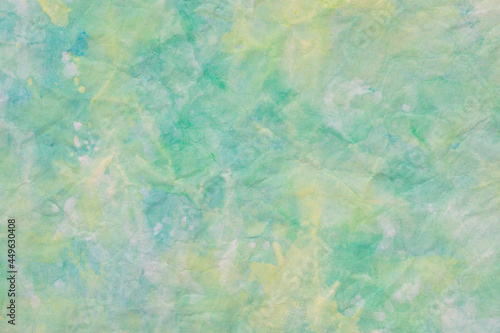 abstract green and yellow painted background texture