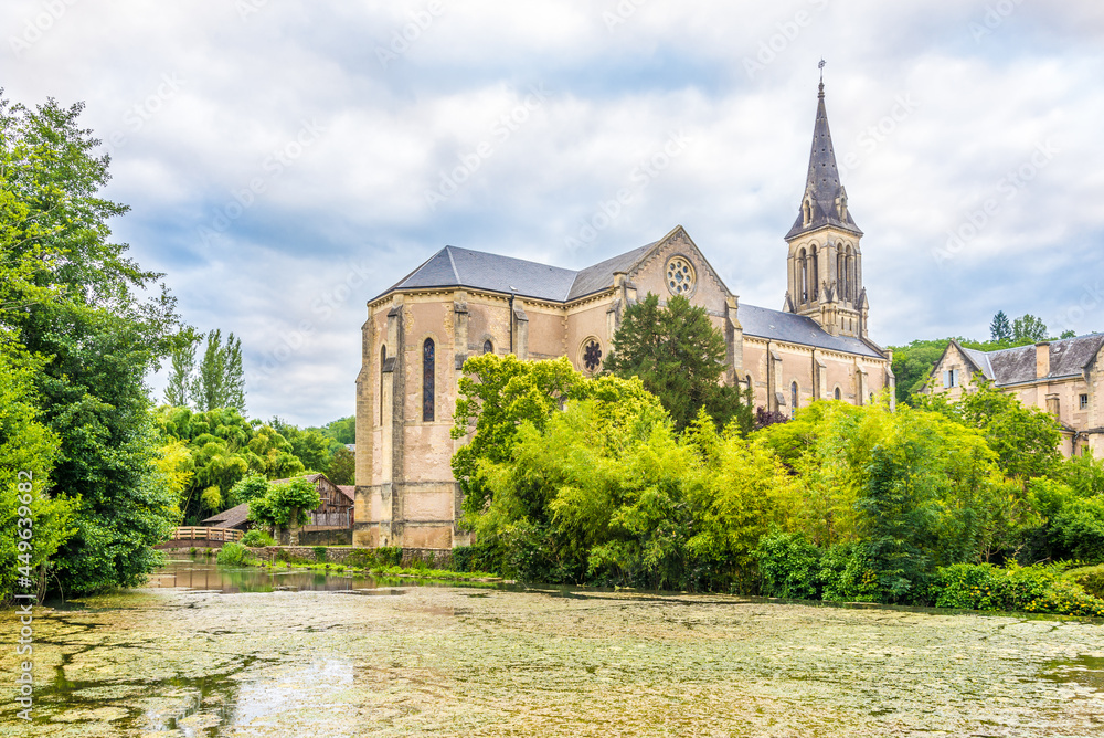 View at the Church of Saint Sulpice in Le Bugue ,France