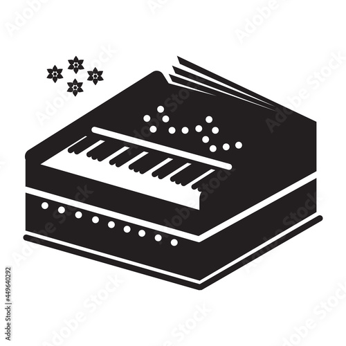 Harmonium icon vector illustration photo