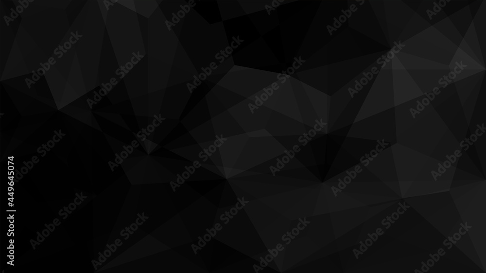 Black polygon background Black polygon background