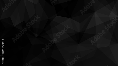 Black polygon background 