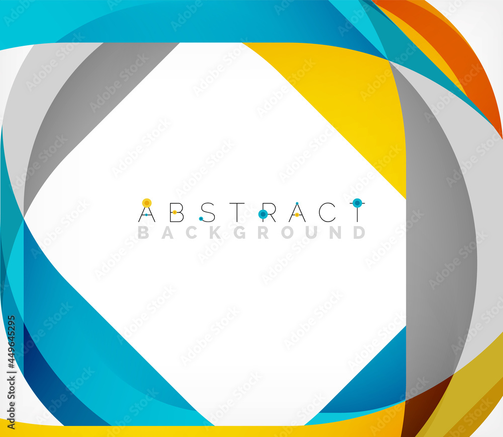Abstract square shape with overlapping waves, minimal geometric background. Vector Illustration For Wallpaper, Banner, Background, Landing Page Abstract square shape with overlapping waves, minimal geometric background. Vector Illustration For Wallpaper, Banner, Background, Landing Page