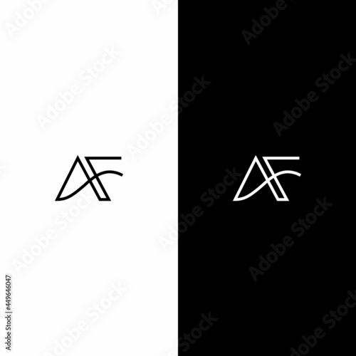 letter AF logo