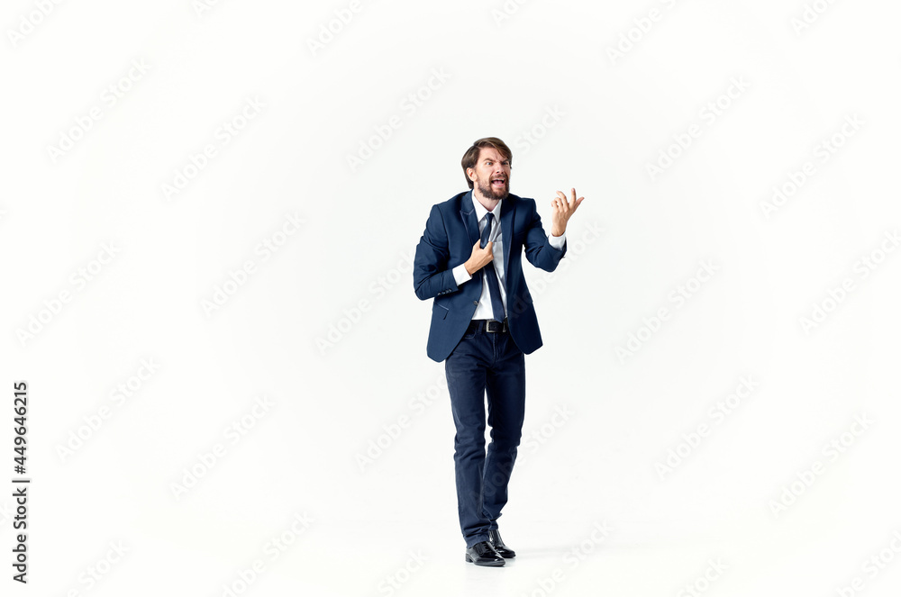 Fototapeta premium bearded business man manager Professional light background