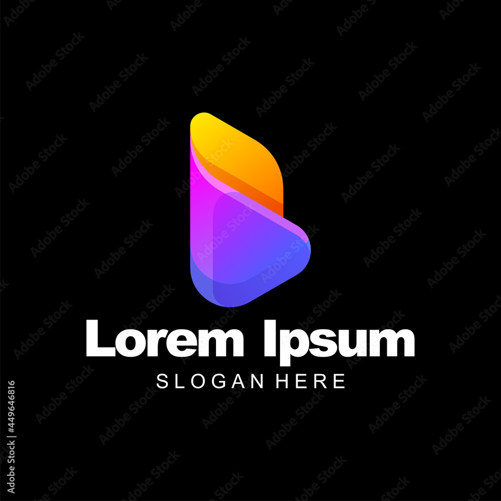 Letter a logo colorful gradient template design Letter a logo colorful gradient template design