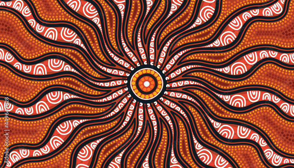 Aboriginal style of background