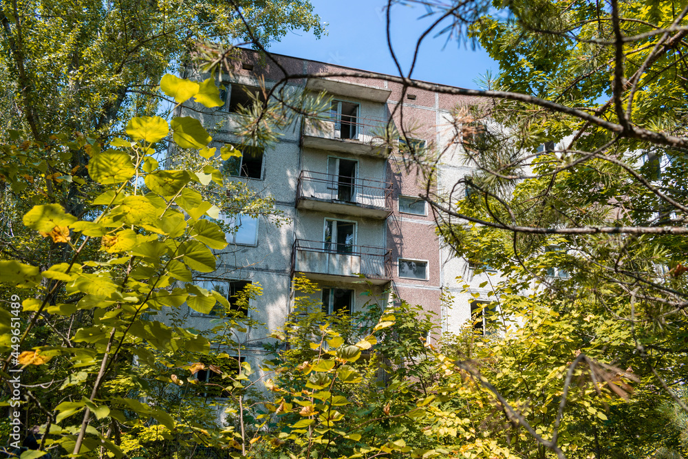 Building in abandoned ghost town Pripyat Building in abandoned ghost town Pripyat