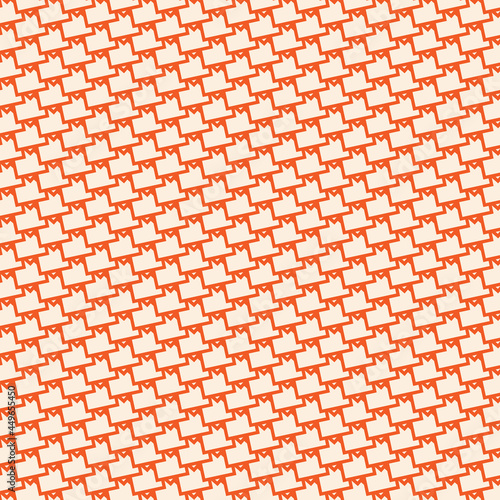 Vector seamless pattern with colored geometric tile.