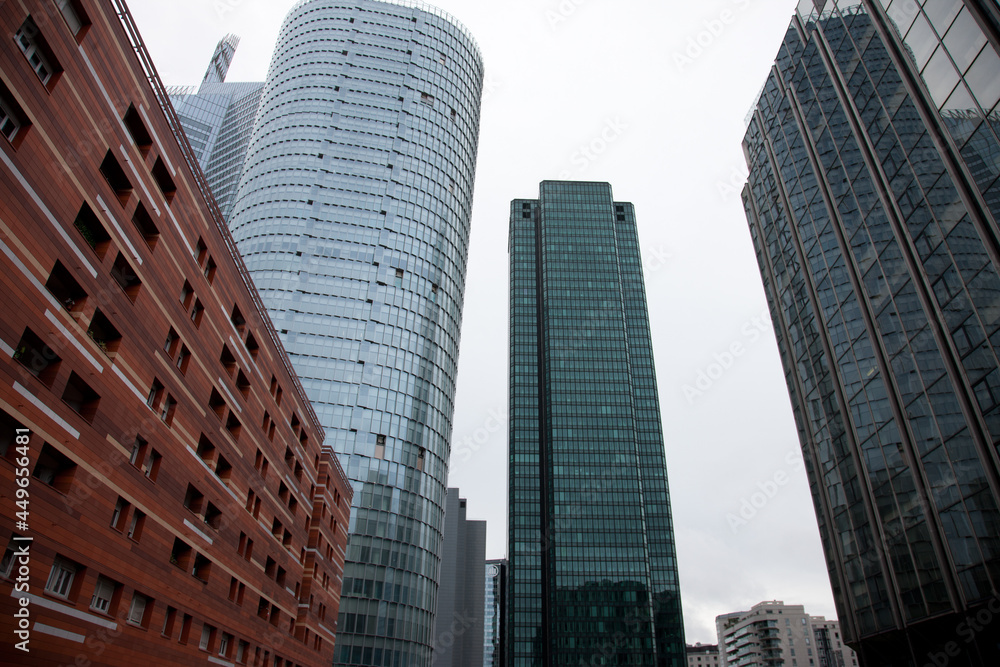 Paris city skyscrapers