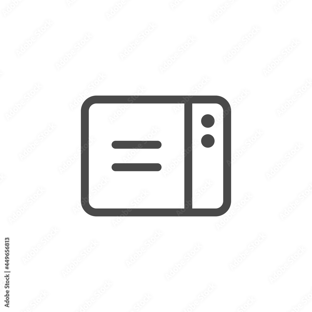 Microwave icon isolated on white background. Kitchenware symbol modern, simple, vector, icon for website design, mobile app, ui. Vector Illustration Microwave icon isolated on white background. Kitchenware symbol modern, simple, vector, icon for website design, mobile app, ui. Vector Illustration