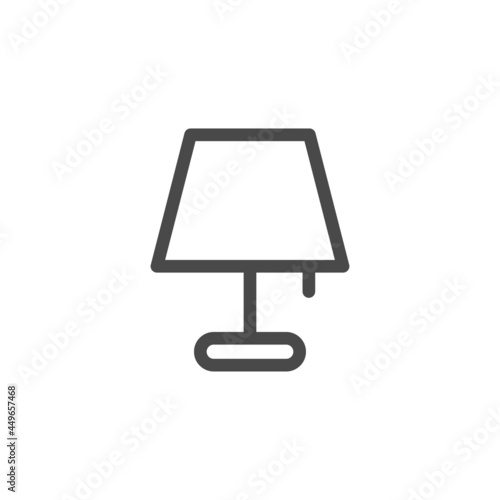 Night lamp icon isolated on white background. Lamp symbol modern, simple, vector, icon for website design, mobile app, ui. Vector Illustration