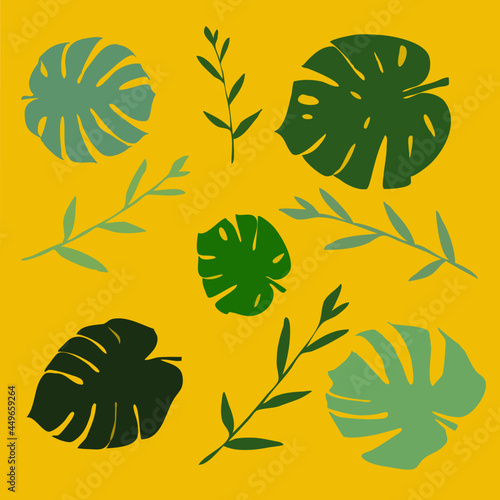 seamless pattern with leaves