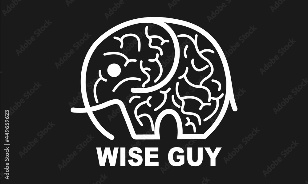 Wise Guy, Smart, Smart Brain Vector Design Wise Guy, Smart, Smart Brain Vector Design