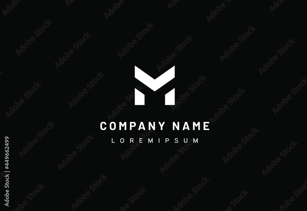 M logo. Letter logo. Company logo 