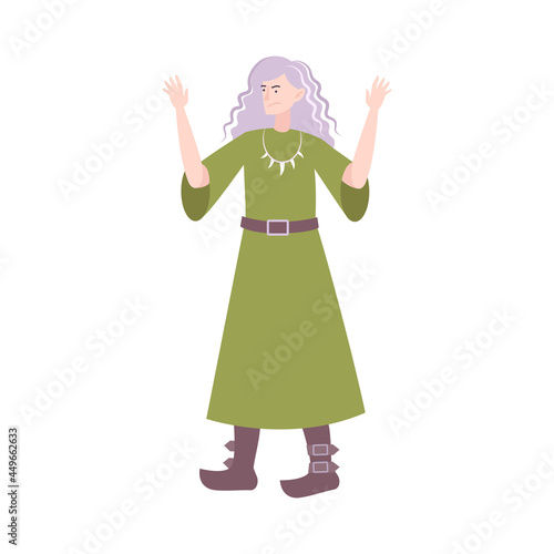 Flat Witch Illustration