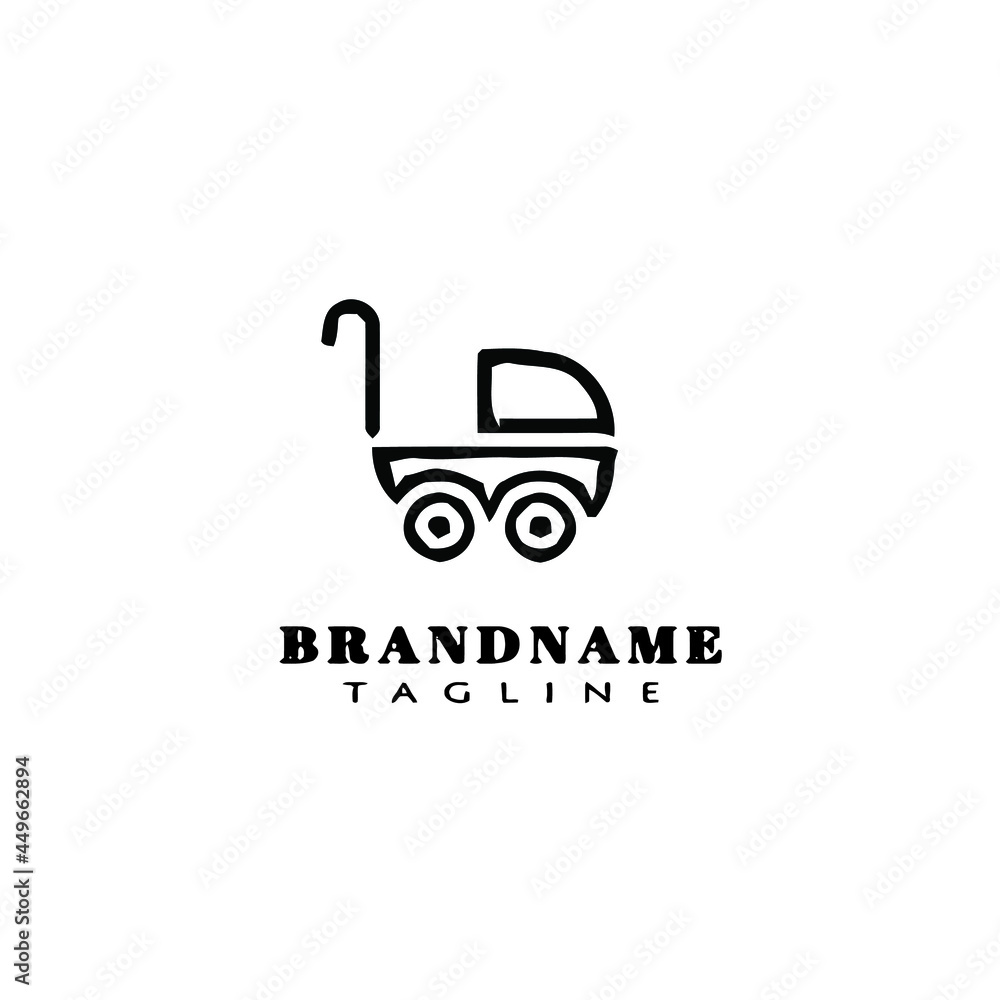 baby stroller logo icon template vector illustration baby stroller logo icon template vector illustration