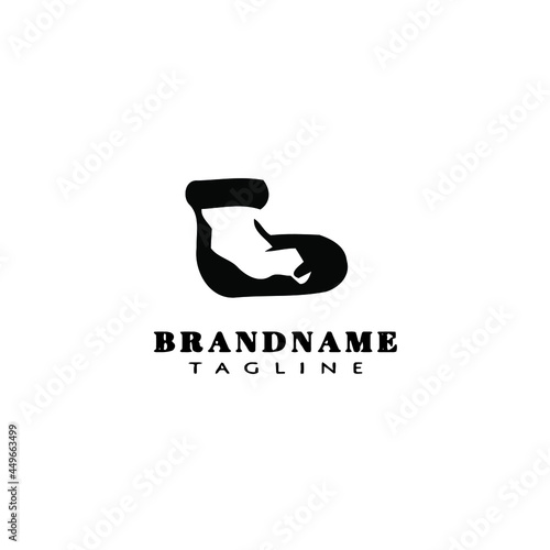 socks logo icon design template modern vector cute
