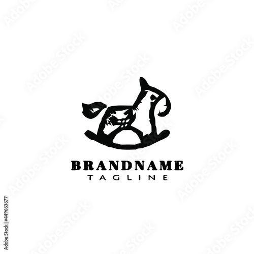 trojan horse logo icon template vector illustration