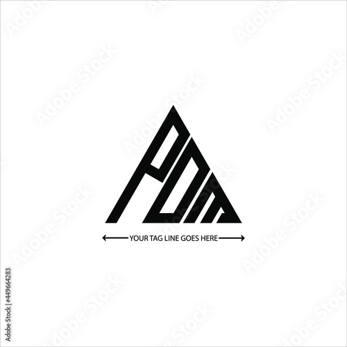 PDM letter logo creative design. PDM unique design, POM letter logo creative design. POM unique design photo