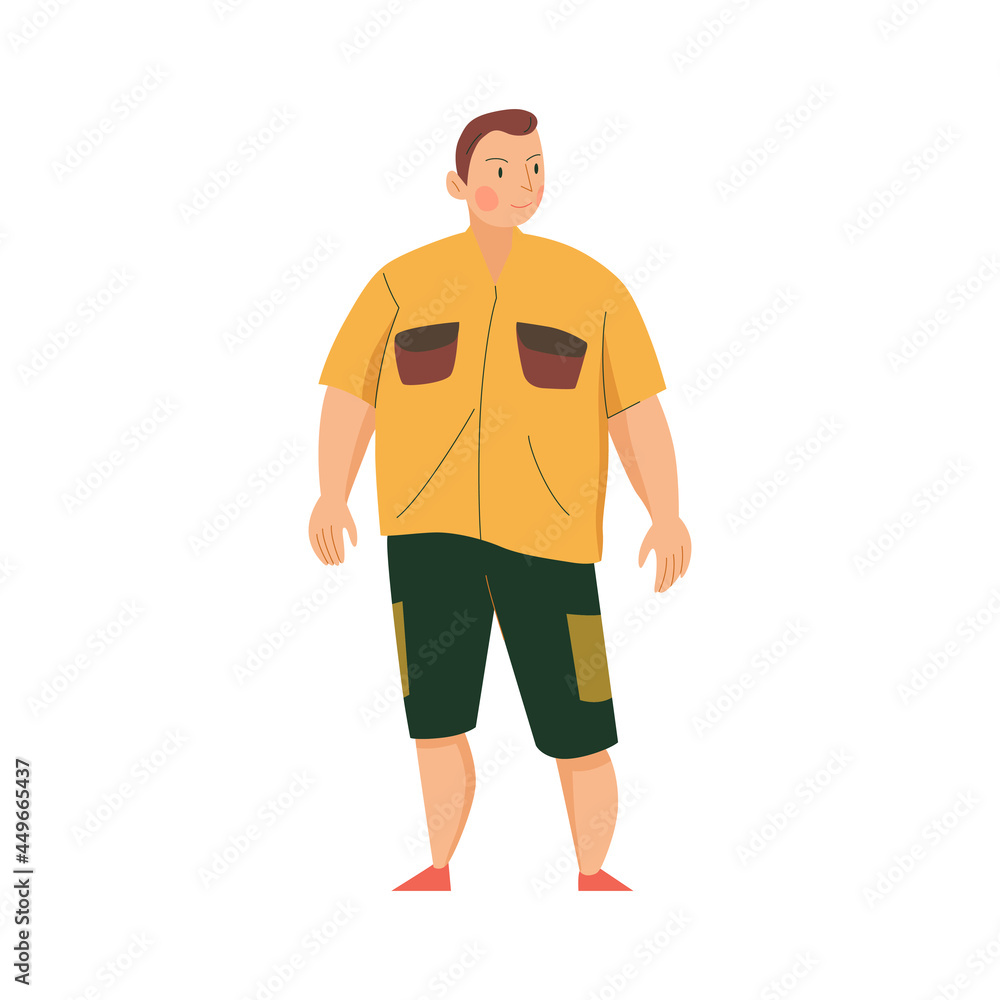 Plump Man Illustration Plump Man Illustration