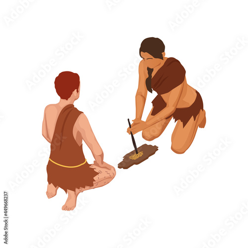 Primitive People Illustration