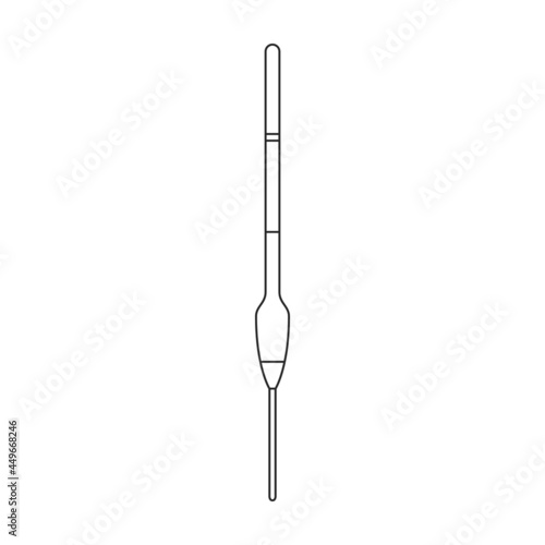 Fishing rod vector icon.Outline vector icon isolated on white background fishing rod.