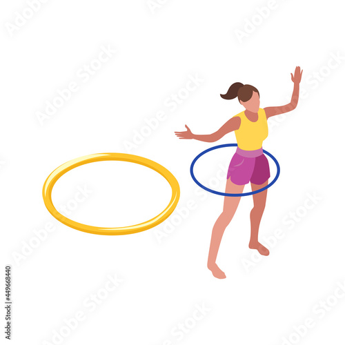 Fitness Isometric Icon