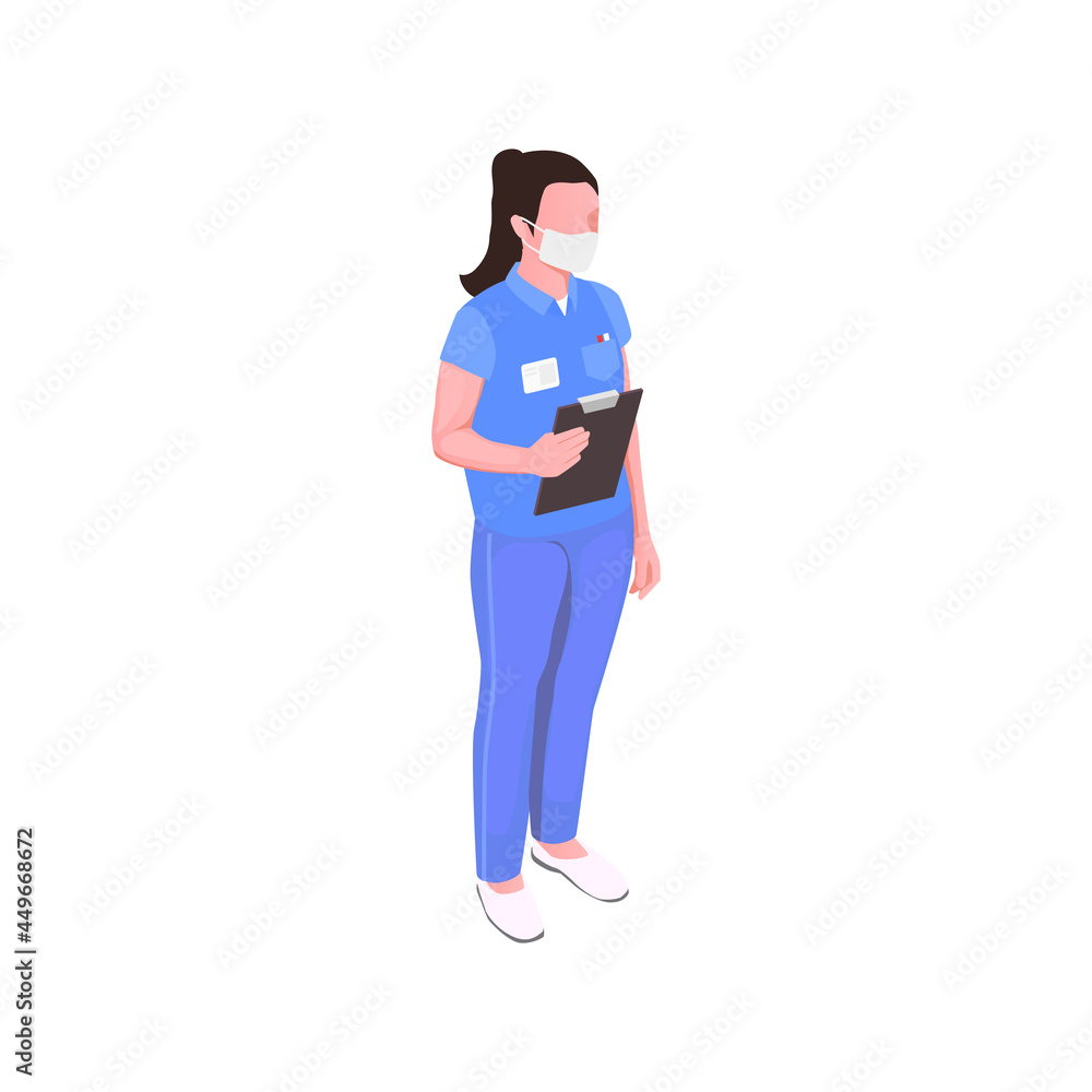 Isometric Dentist Illustration Isometric Dentist Illustration