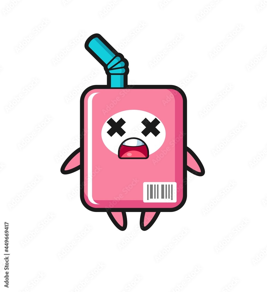 the dead milk box mascot character the dead milk box mascot character