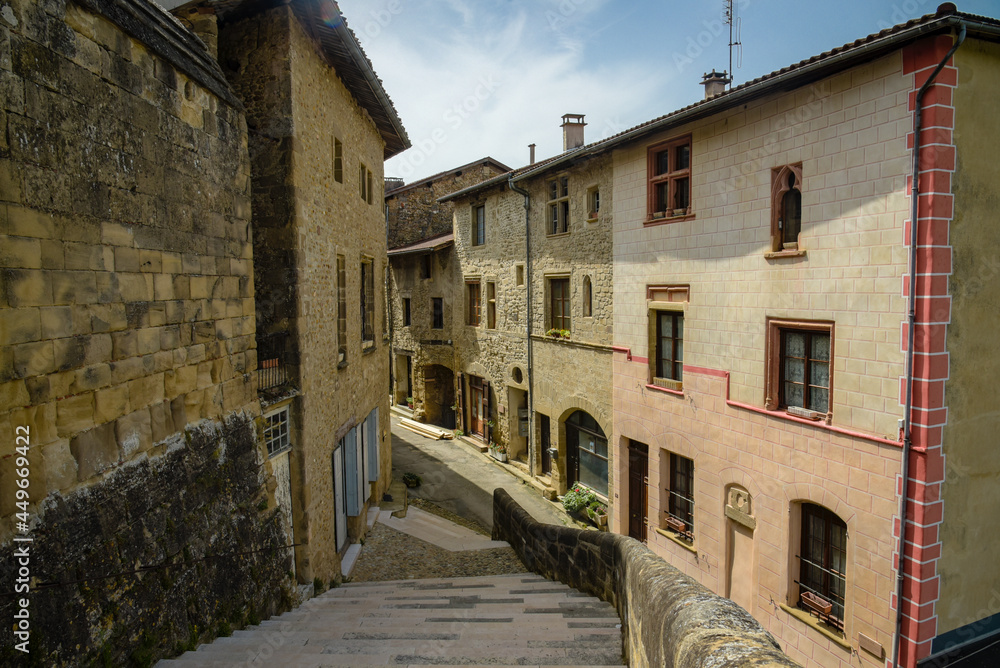 old street on saint antoine l'abbaye