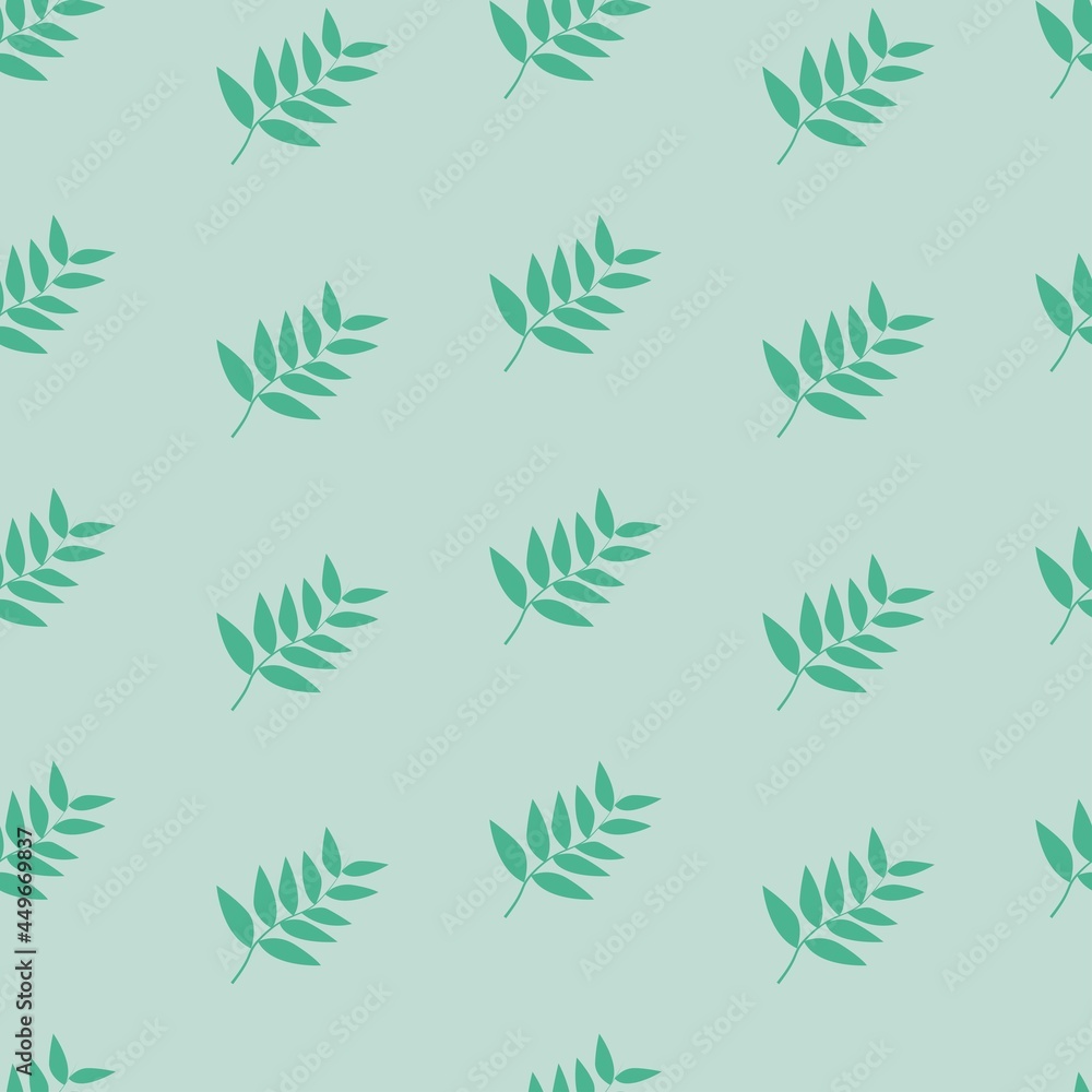 branch with leaves. plant seamless stylish print for clothing or print. yellow bush on blue background branch with leaves. plant seamless stylish print for clothing or print. yellow bush on blue background