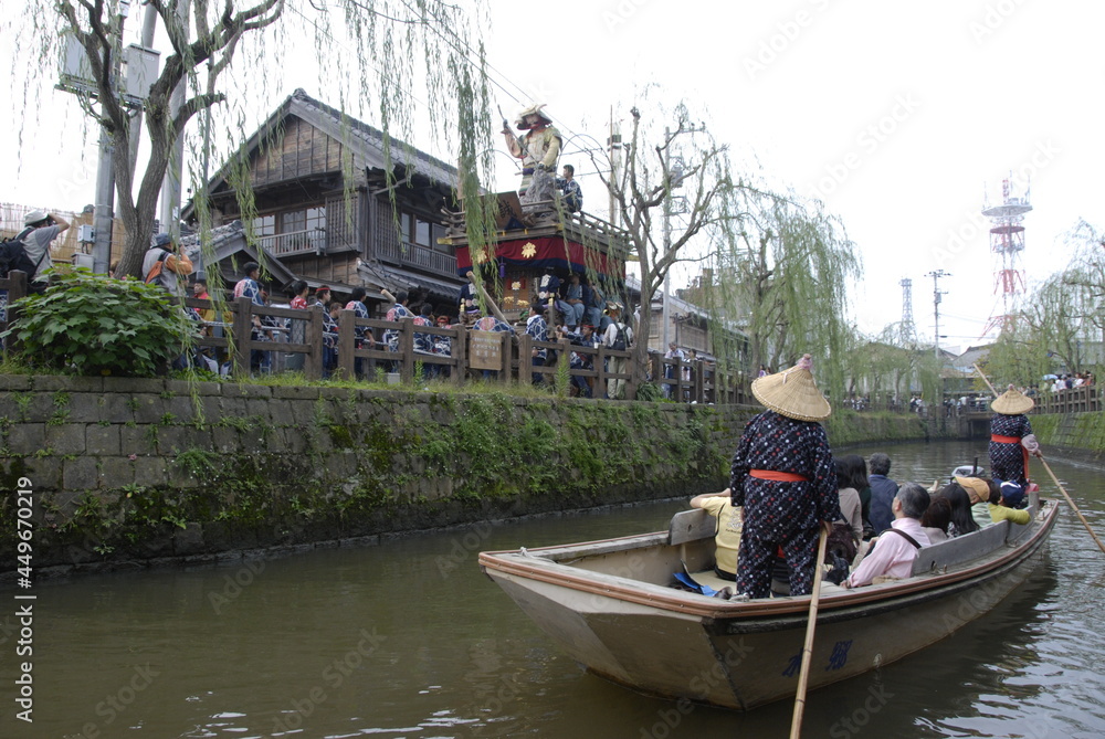 Obraz premium 水郷の船めぐり
