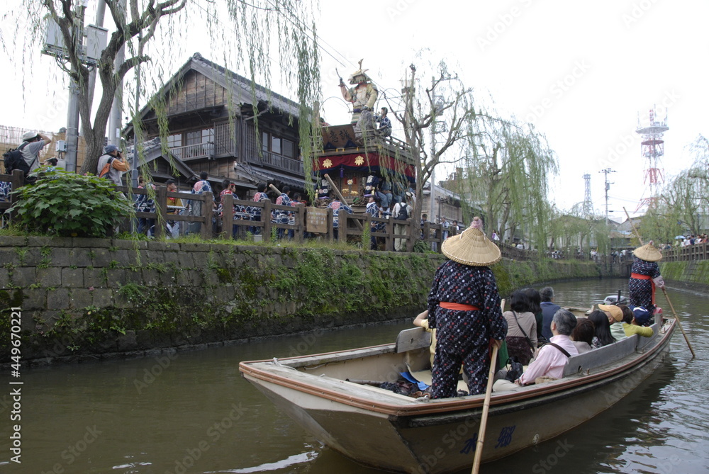 Obraz premium 水郷の船めぐり