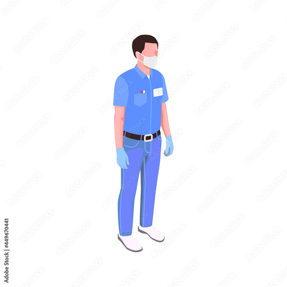 Isometric Dentist Illustration Isometric Dentist Illustration