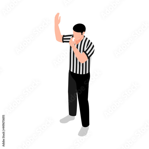 Isometric Basketball Referee photo