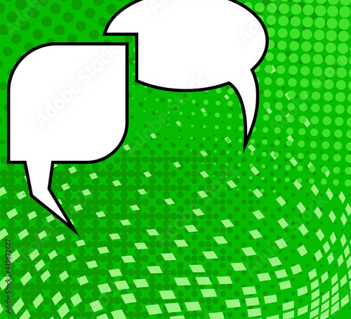 Comic Speech Bubble Pop Art Style
