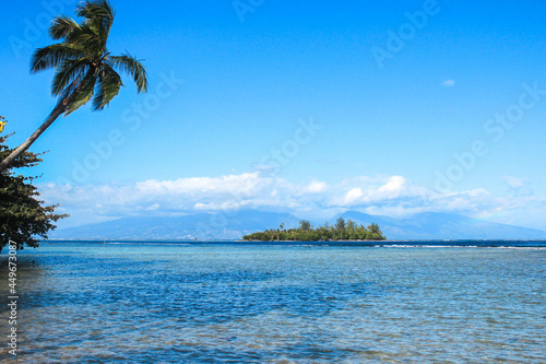 tropical island in the ocean