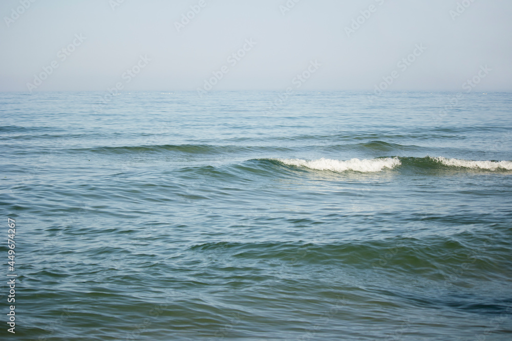Fototapeta premium Waves in the sea, water surface