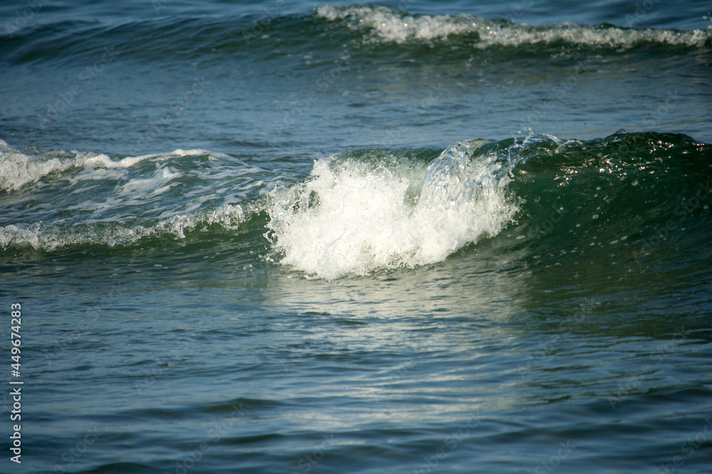 Waves in the sea, water surface
