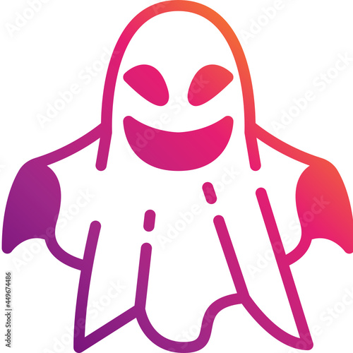 ghost gradient icon