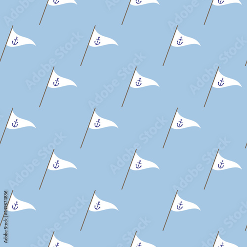 Seamless pattern with flags.