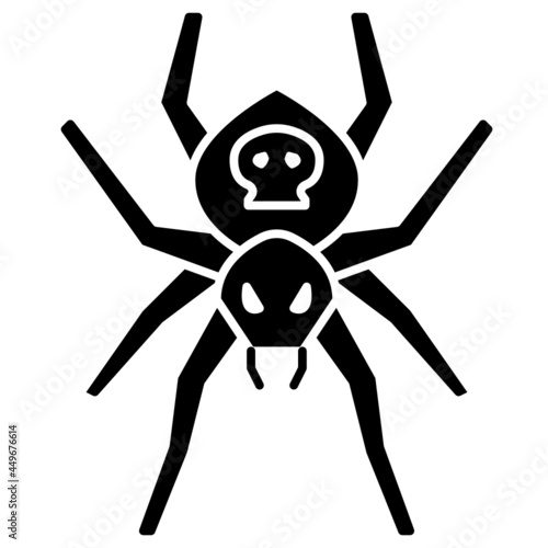 spider solid icon